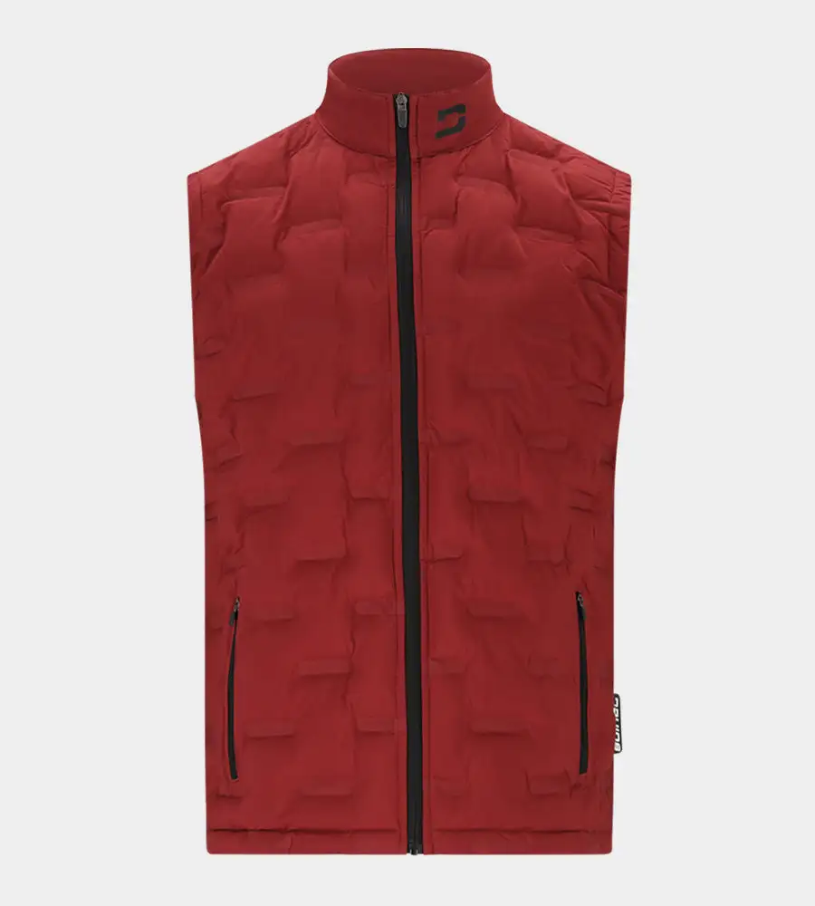 06daa7dd9a6520c91cc70a07f1ad94c8d25a79b0 MEMBERS GILET - BURGUNDY - Image 1