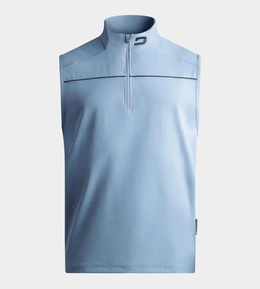 3912721b8a86c39082fbe7837cafb03e8353ba92 PIQUE SLEEVELESS - BLUE - Image 1