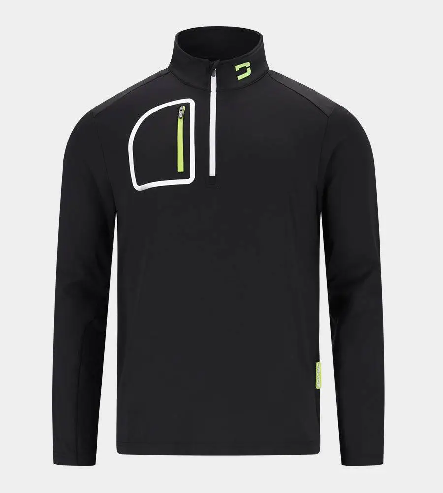 3f8c1bc937db4b8a321071434bbadc2e63865fbd NAUTICAL MIDLAYER - BLACK - Image 1