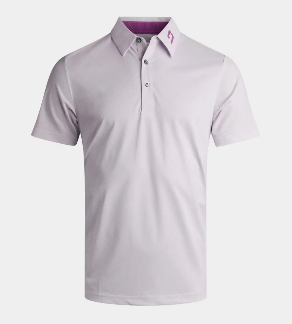 624c6356a6ece1c60b495bcfde2e28c8867627d3 CHEVRON POLO - PURPLE - Image 1