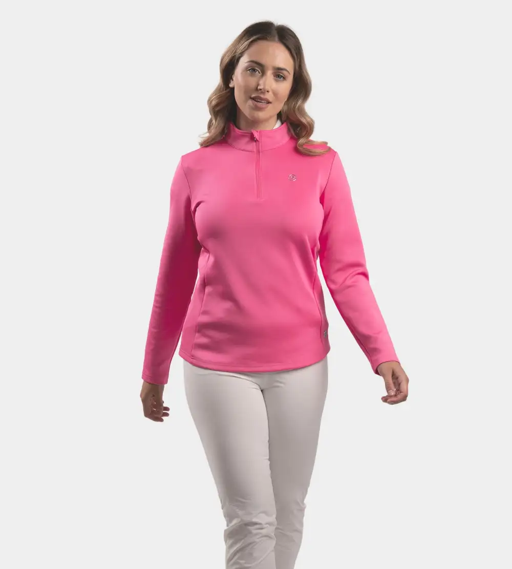 821e7ed67455a32254b620224faa19fd9ca903b6 LADIES ULTRA BLEND MIDLAYER - PINK - Image 1
