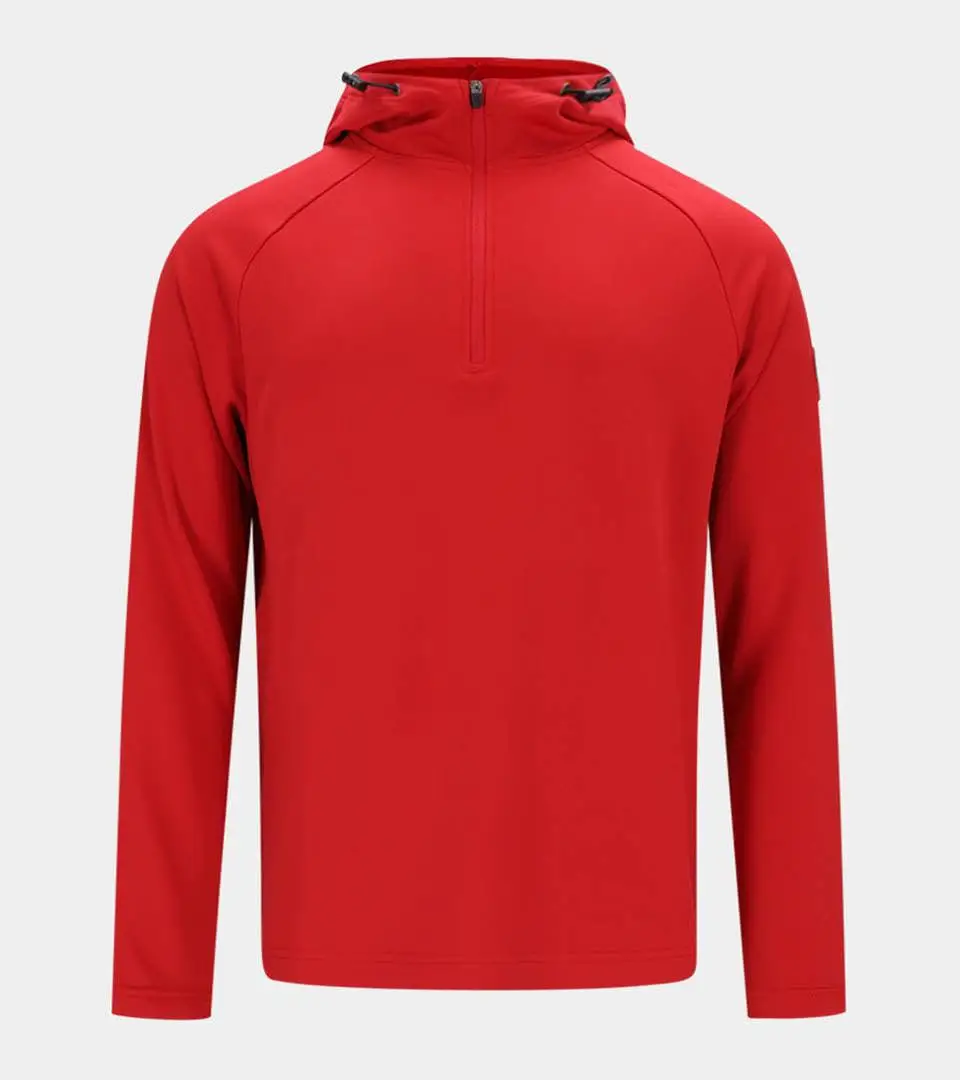 a853e7cf0c16943ff67bb80575c5e405f30b6ef8 MEN'S TWO TONE HOODIE - RED - Image 1