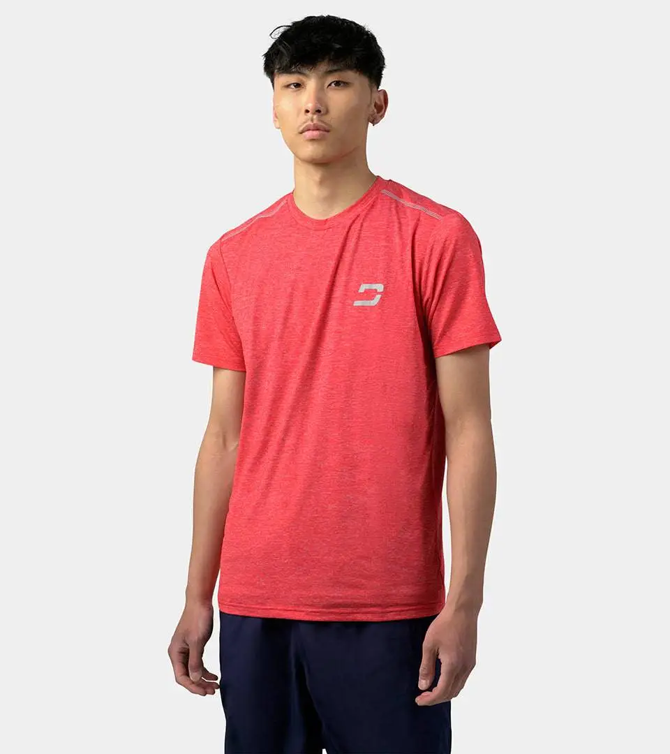 ce82b9a166009130349becc1d2f56f241b63d1ad MEN'S FLEK STRETCH SPORTS T-SHIRT - RED - Image 1