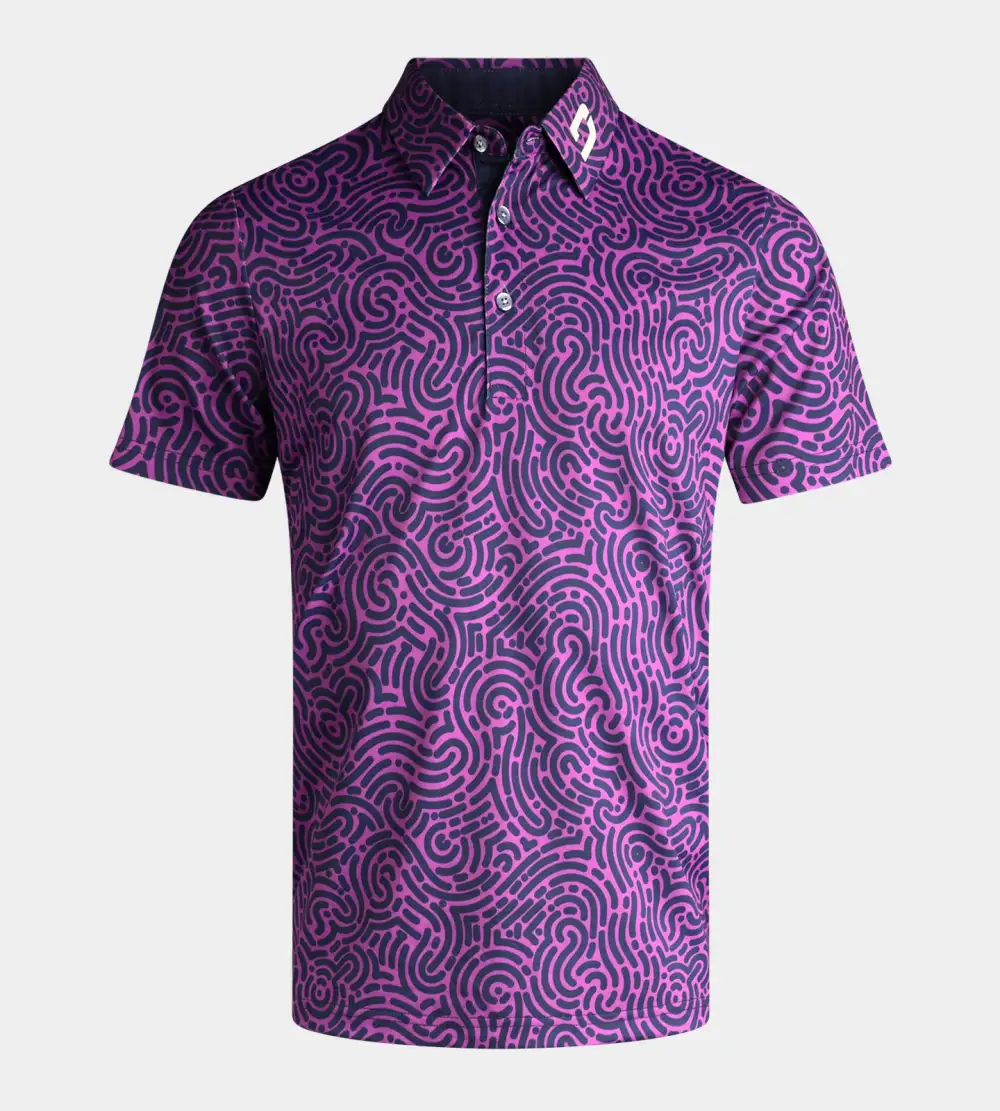 d206f938a32fdd59c3a7300a10ae756135061e34 JUMBLE POLO - PURPLE - Image 1