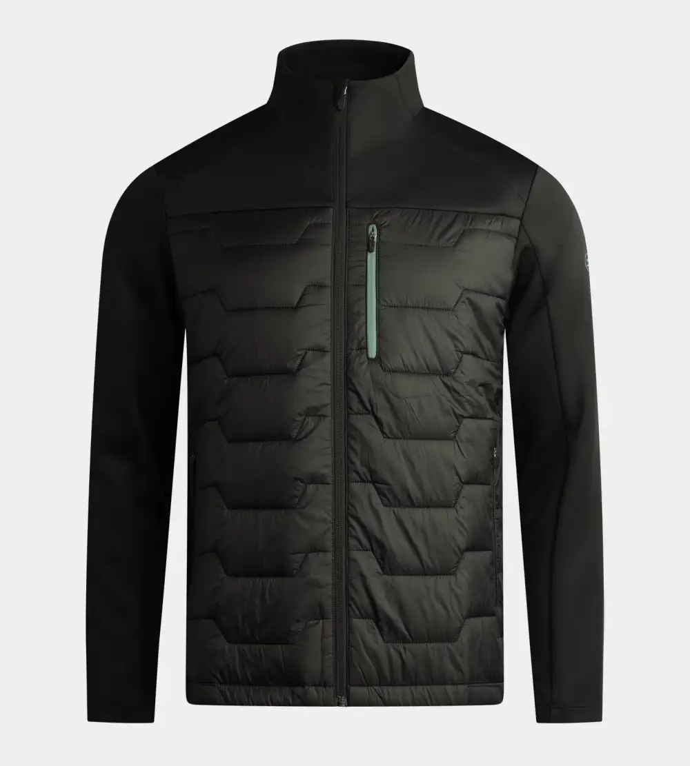 e668b52854facd5865ba62e40e70482f51e63246 WALTER JACKET - BLACK/SAGE - Image 1